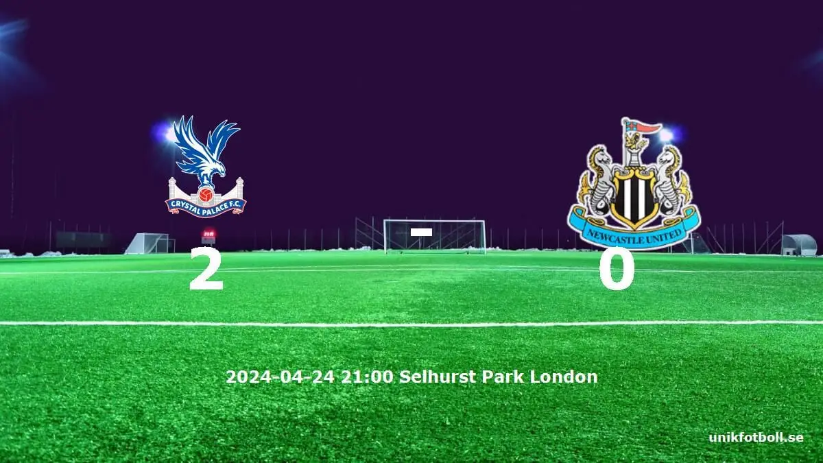 Crystal Palace mot Newcastle United tidslinje och laguppställning