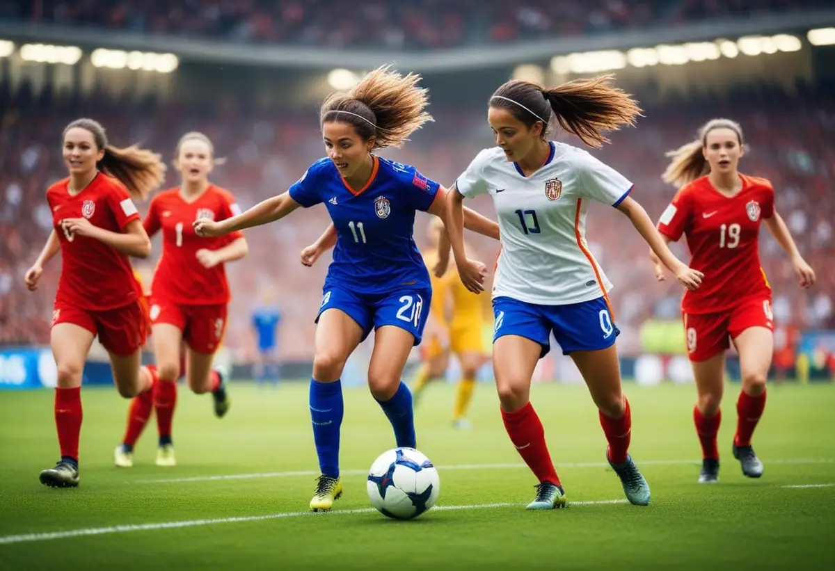 Magdalena Eriksson och Pernille Harder – ett stjärnpar i fotbollen illustration