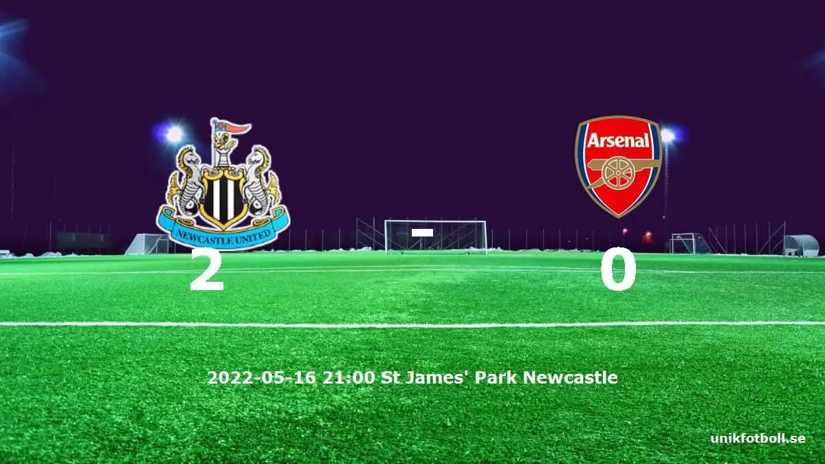 Newcastle United mot Arsenal tidslinje och laguppställning