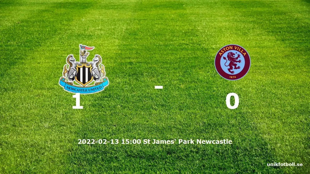 Newcastle United mot Aston Villa tidslinje och laguppställning