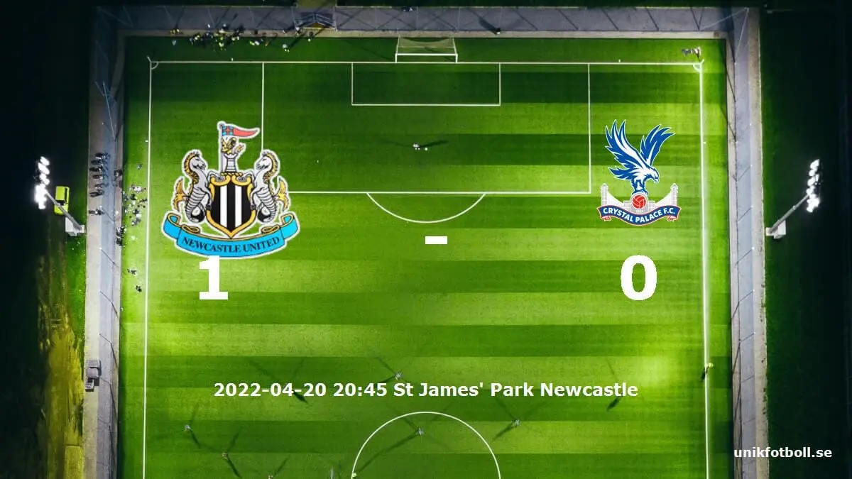 Newcastle United mot Crystal Palace tidslinje och laguppställning