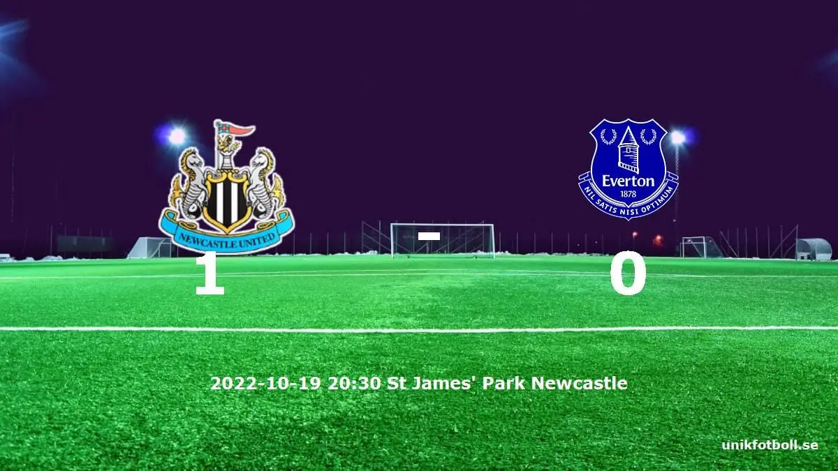 Newcastle United mot Everton tidslinje och laguppställning